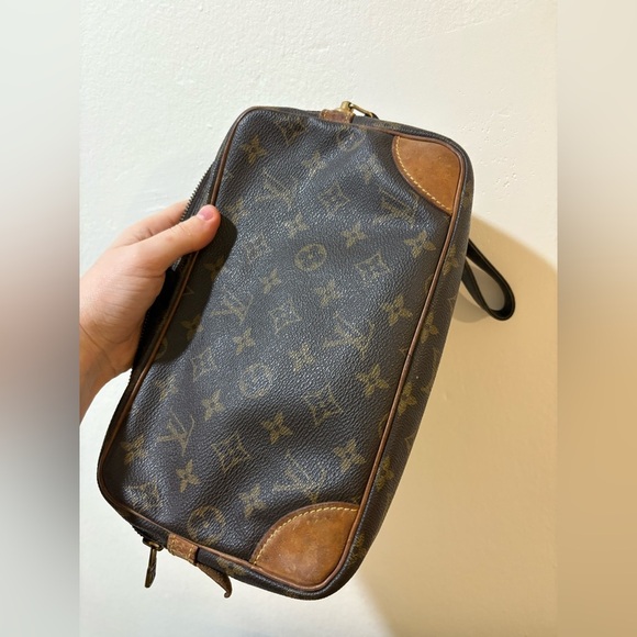 Louis Vuitton Monogram Canvas Cosmetic Pouch Clutch Wristlet Bag - Picture 5 of 16